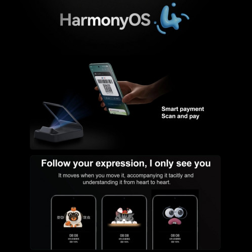 HUAWEI Mate 60, 12 Go + 1 To, identification par empreinte digitale à l'écran, 6,69 pouces HarmonyOS 4.0 Kirin 9000S Octa Core jusqu'à 2,62 GHz, NFC, OTG, ne prend pas en charge Google Play (argent blanc) SH302D1667-014