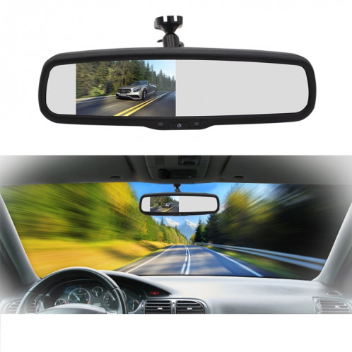 PZ705 422-A 4.3 pouces TFT LCD moniteur de vue arrière de voiture pour systèmes vidéo de stationnement de rétroviseur de voiture SH545767-09