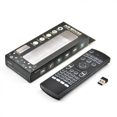 MX3 2.4GHz Fly Air Mouse LED rétro-éclairage clavier sans fil télécommande avec Gyroscope pour Android TV Box / PC SH6594595-05