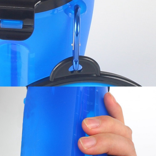 Tasse à eau et à nourriture portable à double usage pour animaux de compagnie avec bol pliant (jaune) SH710Y656-09