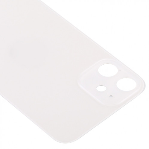 Couvercle de batterie arrière à grand trou de caméra de remplacement facile pour iPhone 12 (blanc) SH20WL1206-06