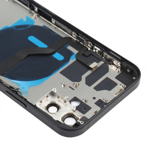 Couverture arrière de la batterie (avec touches latérales et plateau de carte et puissance + Volume Flex Câble et module de chargement sans fil) pour iPhone 12 SH88BL1871-06