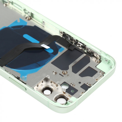 Couverture arrière de la batterie (avec touches latérales et plateau de carte et puissance + Volume Flex Câble et module de chargement sans fil) pour iPhone 12 SH88GL1162-06