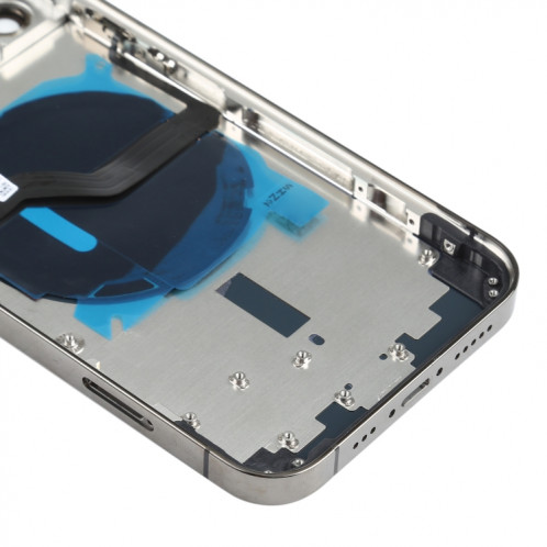 Couverture arrière de la batterie (avec touches latérales et plateau de carte et puissance + volume Flex Câble et module de chargement sans fil) pour iPhone 12 Pro SH89BL1800-06