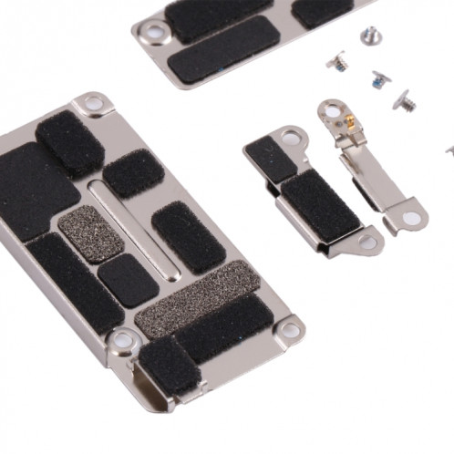 Couvercle de feuille de fer à batterie LCD avec autocollant + vis pour iPhone 12/12 Pro SH01181703-04