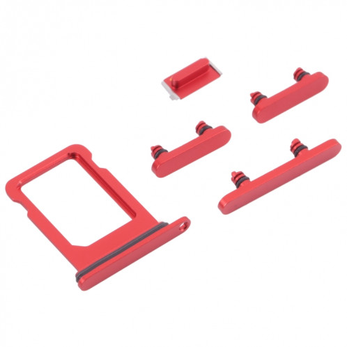 Plateau de carte SIM + clés latérales pour iPhone 13 mini (rouge) SH009R1108-04