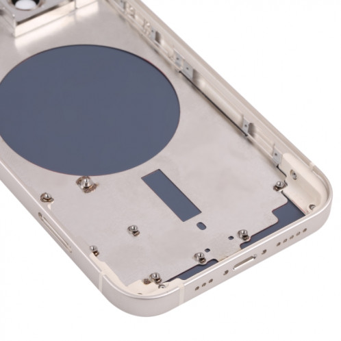 Couvercle de boîtier arrière avec plateau de carte SIM et lentille de la caméra pour iPhone 13 (blanc) SH31WL203-06