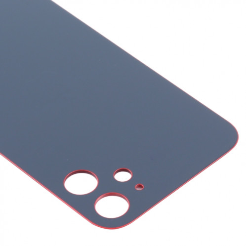 Couvercle de batterie arrière à grand trou de caméra de remplacement facile pour iPhone 12 Mini (rouge) SH10RL1760-06