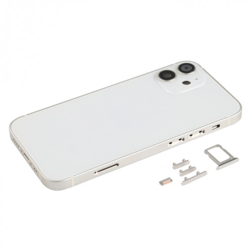 Couvercle de boîtier arrière avec plateau de carte SIM et lentille de caméra pour iPhone 12 mini (noir) SH45WL1085-06