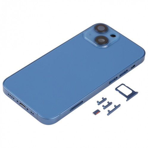 Couvercle de boîtier arrière avec plateau de carte SIM et clés de latération et objectif de caméra pour iPhone 13 mini SH01LL1760-06