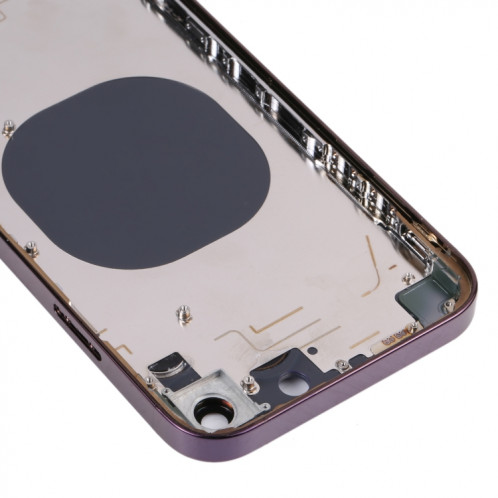 Coque arrière avec apparence imitation d'iP14 Pro pour iPhone XR (violet) SH23PL520-06