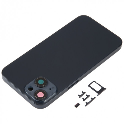 Coque arrière de batterie pour iPhone 14 avec cadre central/touches latérales (noir) SH95BL1623-06