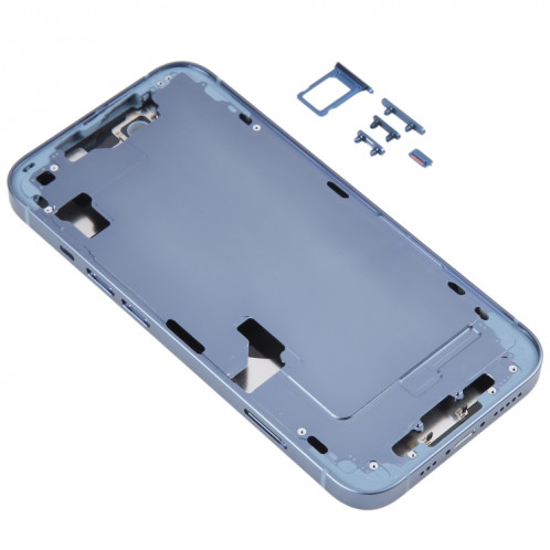 Coque arrière de batterie pour iPhone 14 avec cadre central/touches latérales (bleu) SH95LL1714-06