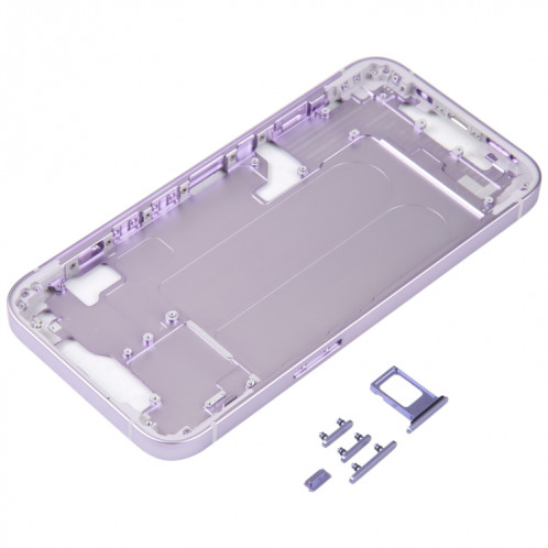 Pour iPhone 14 Cadre central avec touches latérales (Violet) SH096P625-06