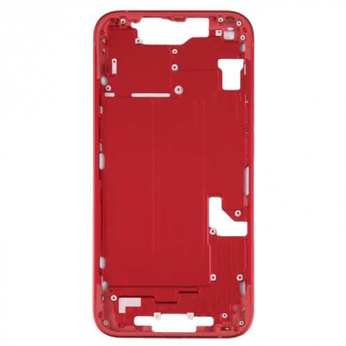Pour iPhone 14 Cadre central avec touches latérales (Rouge) SH096R1425-06