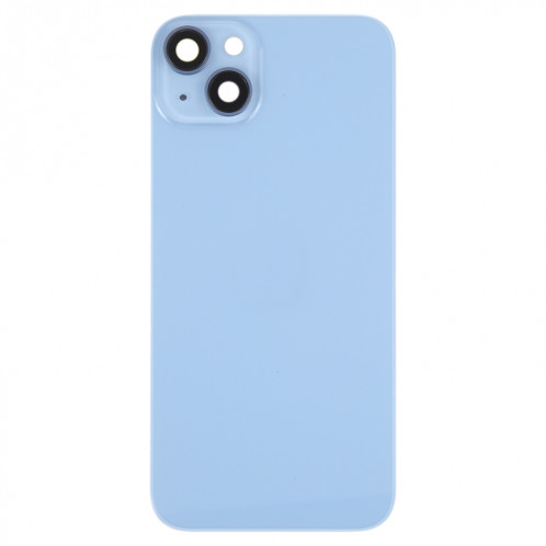 Coque arrière de batterie en verre avec support pour iPhone 14 (bleu) SH11LL626-06