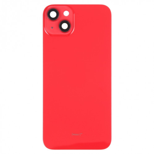 Coque arrière de batterie en verre avec support pour iPhone 14 Plus (rouge) SH12RL687-06