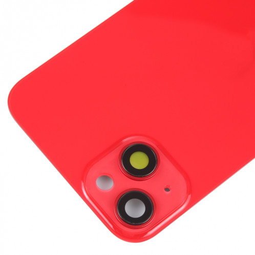 Coque arrière de batterie en verre avec support pour iPhone 14 Plus (rouge) SH12RL687-06