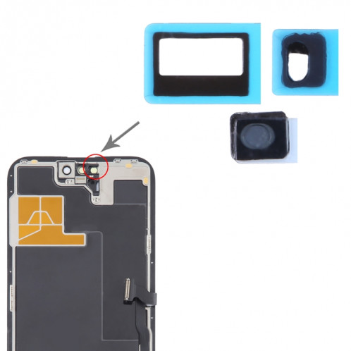 100/Set Autocollants Adhésifs Dos Capteur Pour iPhone 14 Pro Max / 14 Pro SH01291906-05