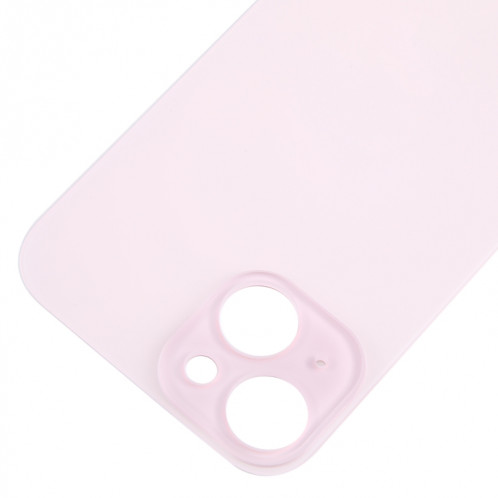 Pour iPhone 15 Remplacement facile Grand trou de caméra Couvercle de batterie arrière en verre (rose) SH42FL135-07