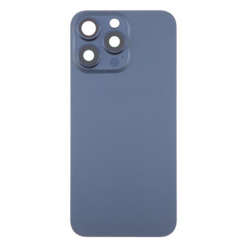 Pour iPhone 15 Pro Couvercle arrière de la batterie en verre avec couvercle d'objectif d'appareil photo (bleu) SH86LL940-07