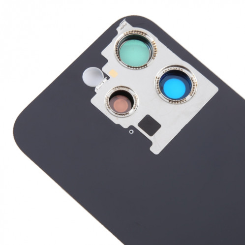 Pour iPhone 15 Pro Max Couvercle arrière de la batterie en verre avec couvercle d'objectif d'appareil photo (gris) SH87HL817-07