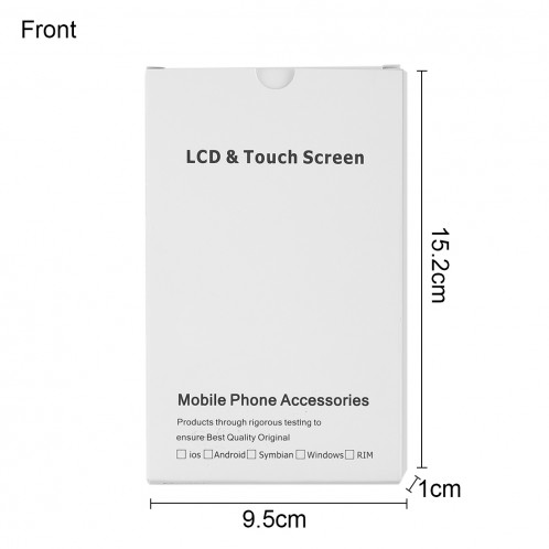 Emballage en carton blanc 50 PCS pour écran LCD et convertisseur analogique-numérique pour iPhone 8/7 SH0224955-05