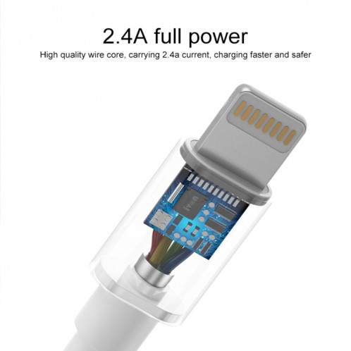 Ivon CA73 2.4A Câble de données de charge rapide de type-C / USB-C, longueur: 2m (noir) SI722B708-07