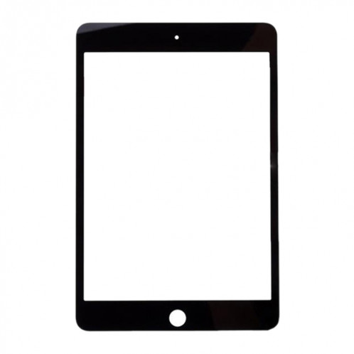 Lentille extérieure en verre de l'écran avant pour iPad Mini 4 A1538 A1550 (noir) SH085B13-04