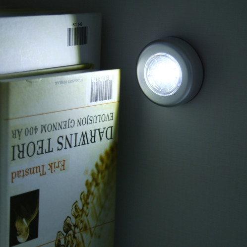 Veilleuse LED COB portable 3W 150LM pour armoire, cuisine, escalier, chambre (lumière blanche) SH2269302-06