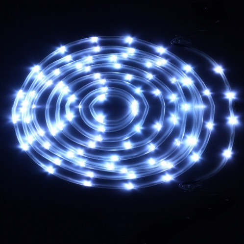 Lumière de corde de boîtier de 5m 400-600LM, panneau solaire résistant à l'eau 50 LED avec le câble prolongé de 2m (lumière blanche) SH56WL1703-08