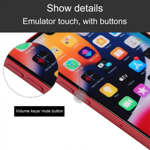 Pour iPhone 13 mini écran couleur faux modèle d'affichage factice non fonctionnel (rouge) SH085R525-06