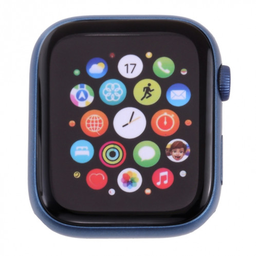 Modèle d'affichage factice d'écran non fonctionnel pour l'écran couleur pour la série Apple Watch 7 45mm, pour photographier la sangle de montre, pas de montre (bleu) SH096L399-06