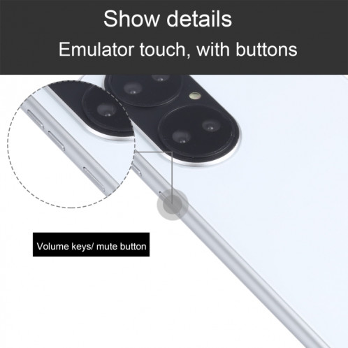Modèle d'affichage factice sans travail à écran noir pour Huawei P50 Pro (Blanc) SH703W329-07