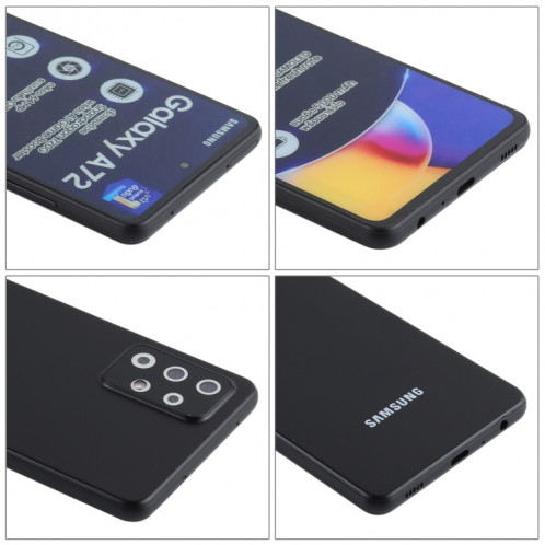 Modèle d'affichage factice d'écran non fonctionnel à l'écran couleur pour Samsung Galaxy A72 5G (Noir) SH713B979-07
