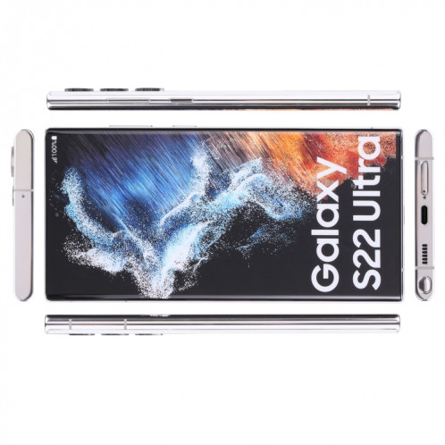 Pour Samsung Galaxy S22 Ultra 5G écran couleur d'origine faux modèle d'affichage factice non fonctionnel (blanc) SH875W230-05