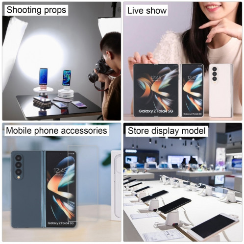 Pour Samsung Galaxy Z Fold4 écran couleur faux modèle d'affichage factice non fonctionnel (blanc) SH877W311-07