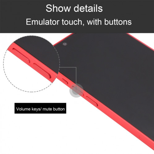 Pour iPhone 14 Plus, écran noir, faux modèle d'affichage factice non fonctionnel (rouge) SH926R836-07