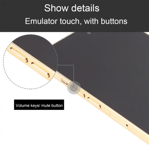 Pour iPhone 14 Pro Max, écran noir, faux modèle d'affichage factice non fonctionnel (or) SH928J1634-07