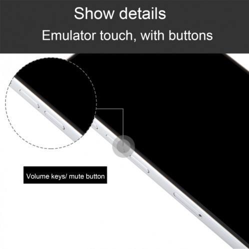 Pour iPhone 15 Pro Max Écran noir faux modèle d'affichage factice non fonctionnel (blanc) SH932W822-07