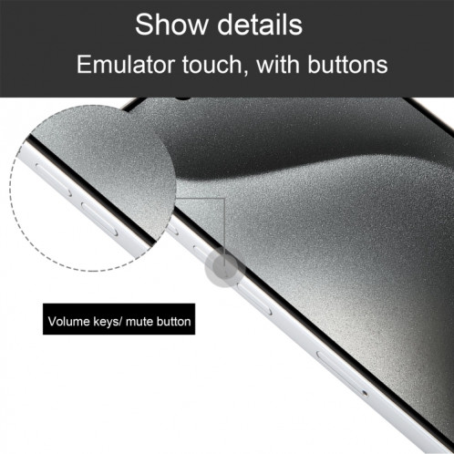 Pour iPhone 15 Pro écran couleur faux modèle d'affichage factice non fonctionnel (blanc) SH935W22-07