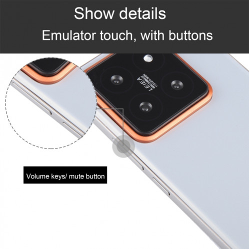 Pour Xiaomi 14 Pro, écran noir, faux modèle d'affichage factice non fonctionnel (argent titane) SH946S1434-07