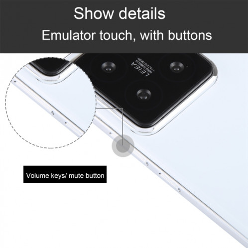 Pour Xiaomi 14 Pro, écran noir, faux modèle d'affichage factice non fonctionnel (blanc) SH946W74-07