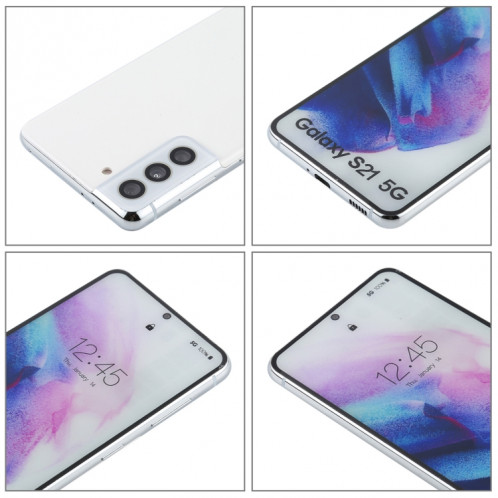 Écran couleur faux modèle d'affichage factice non fonctionnel pour Samsung Galaxy S21 5G (blanc) SH709W739-06