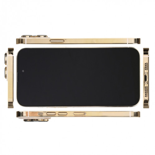 Pour iPhone 14 Pro Black Screen Non-Working Fake Dummy Display Model (Gold) SH866J1967-07