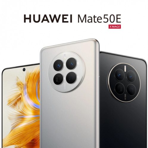 HUAWEI Mate 50E 128 Go, appareil photo 50 MP, version chinoise, Caméras arrière doubles, identification d'empreintes digitales à l'écran, 6,7 pouces HarmonyOS 3.0 Qualcomm Snapdragon 778G 4G Octa Core jusqu'à 2,42 SH268S1121-09