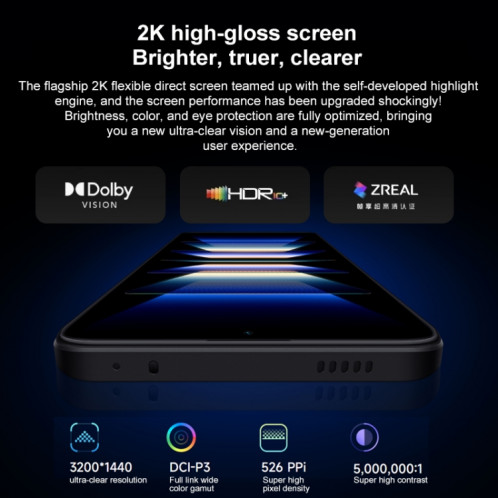 Xiaomi Redmi K60 5G, appareil photo 64MP, 8 Go + 256 Go, Caméras arrière triples, identification d'empreintes digitales à l'écran, batterie 5500 mAh, MIUI 14 Snapdragon 8+ Gen1 Octa Core 4 nm jusqu'à 3,0 GHz de 6,67 SX362L133-015