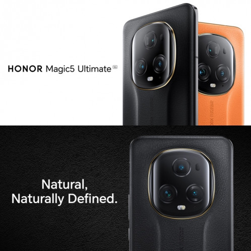 Honor Magic5 Ultimate 5G PGT-AN20, appareil photo 50MP, 16 Go + 512 Go, version chinoise, Caméras triple arrière, identification des empreintes digitales de l'écran, batterie 5450 mAh, 6,81 pouces Magic UI 7.1 / SH394B1229-011