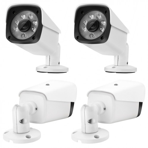 A8B3/Kit 2MP 8CH 1080P Système de caméra de sécurité CCTV Kit de surveillance AHD DVR, prise en charge de la vision nocturne/détection de mouvement (blanc) SH126W721-012