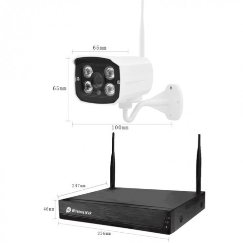 Kit NVR pour caméra sans fil sans fil H105 720P 4 voies SH0581636-09